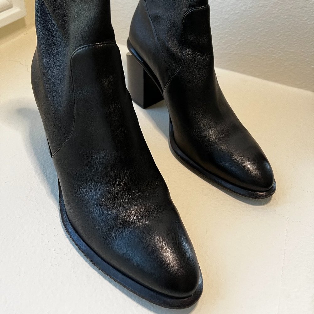 ALEXANDER WANG Anna Stretch Leather Booties